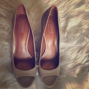Guess Nude open toe heels